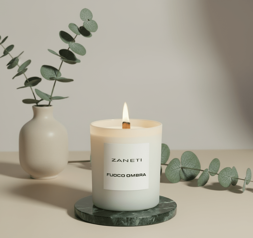 Soy Wax Candle - Fuoco Ombra - Zaneti - Italian Colourful Living